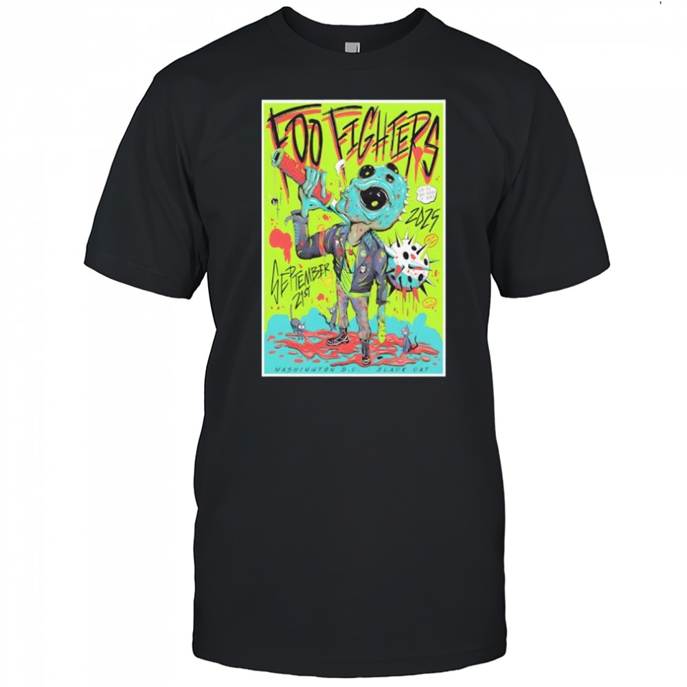 Foo Fighters Sept 21 2025 Washington DC Poste shirt