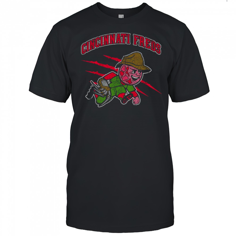 Freddy Krueger The Cincinnati Freds Baseball Team Halloween shirt
