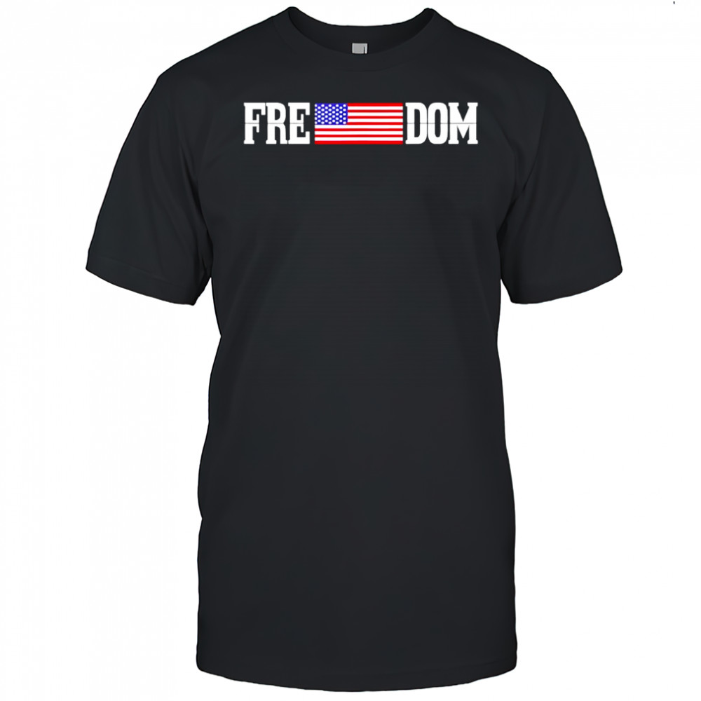 Freedom Freedom USA Flag retro shirt