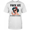 Fuck ICE no human is illegal lady shirt