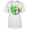 Funny Green Power Green Boy Middle Finger T-Shirt