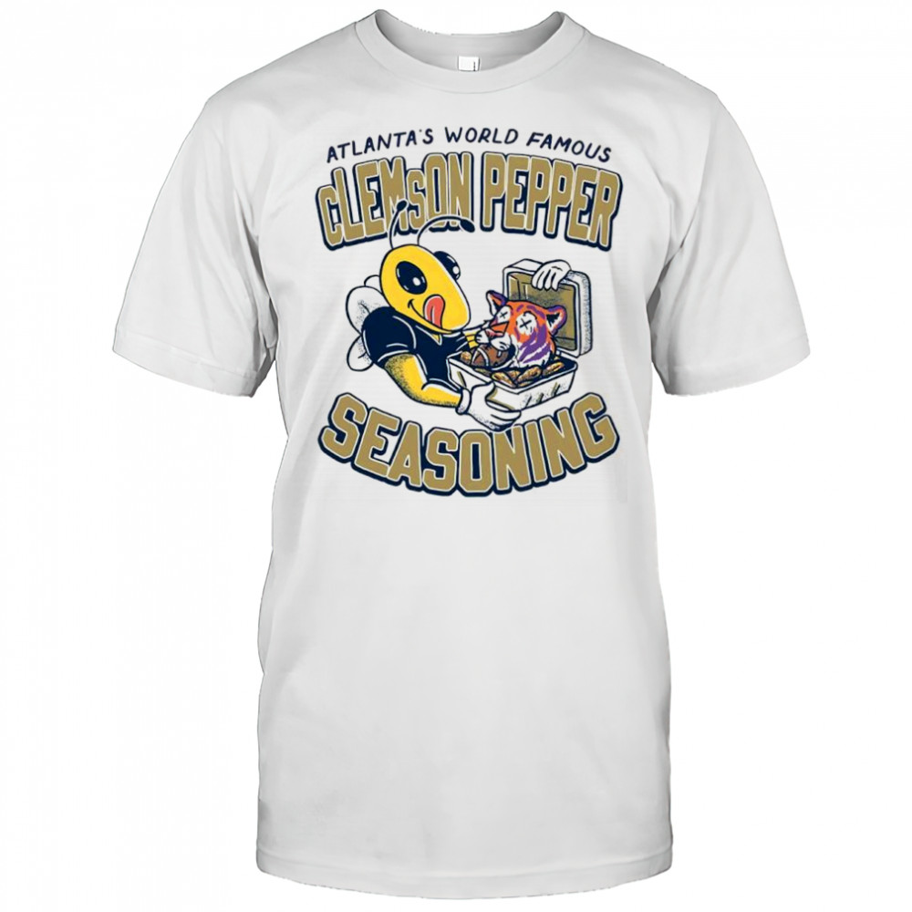 Georgia Tech Yellow Jackets Atlanta’s world famous Clemson Pepper seasoning shirt