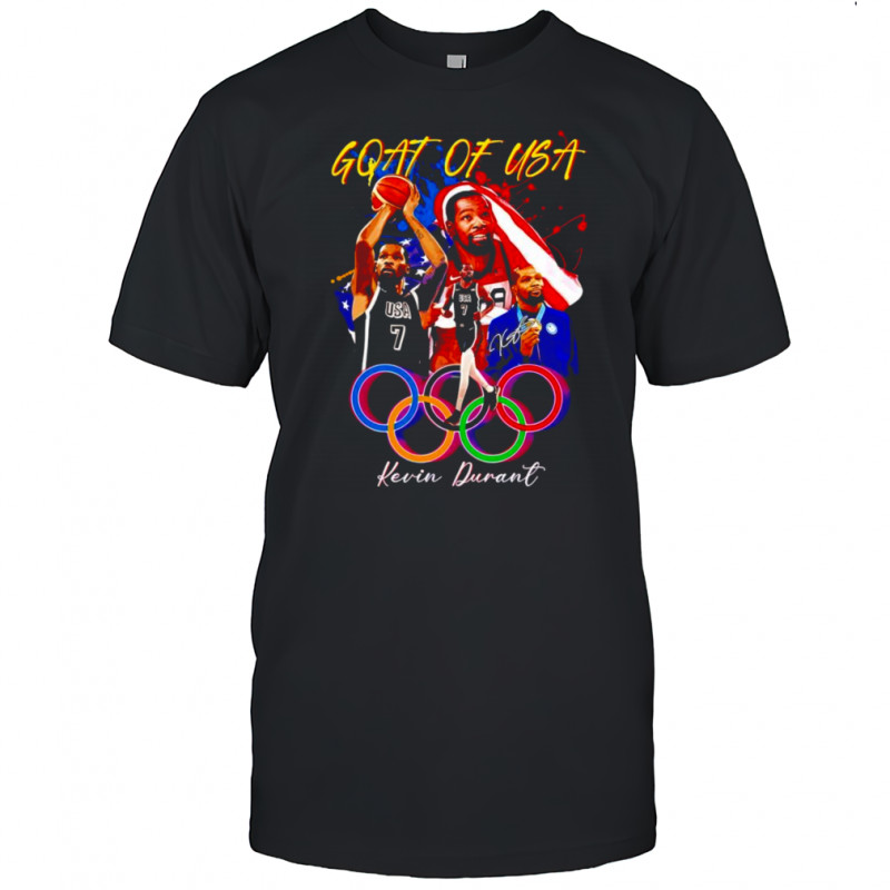 Goat of USA Kevin Durant graphic shirt
