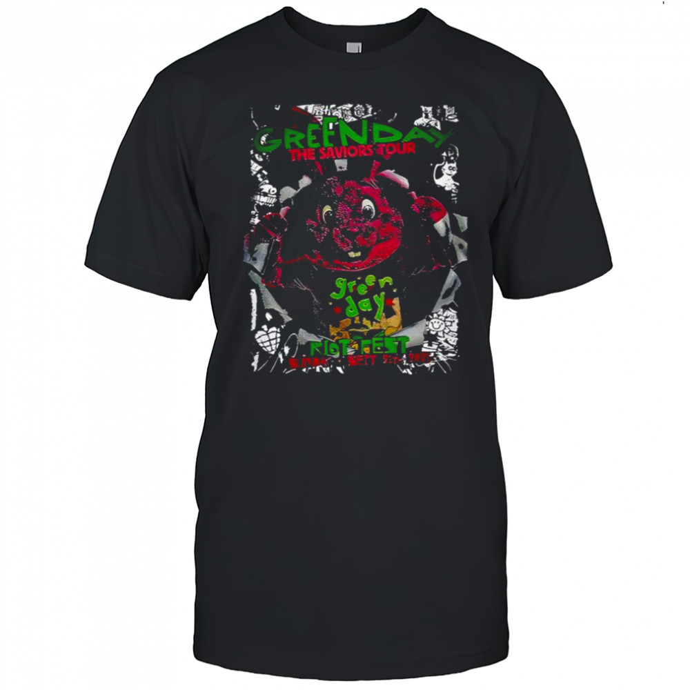 Green Day Sep 21 2025 Riot Fest Chicago IL Tour shirt