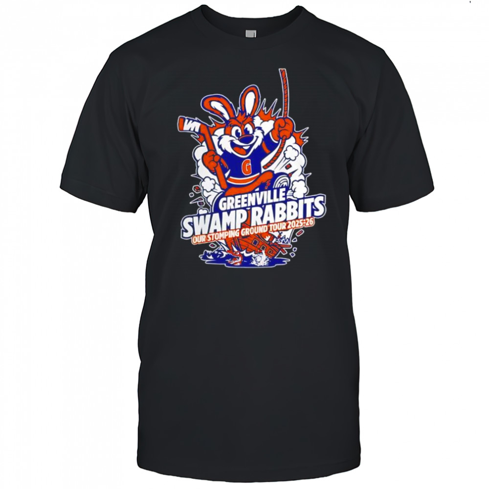 Greenville swamp rabbits our stomping ground tour 2025-2026 shirt