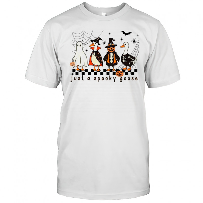 Halloween goose trick or treat goose graphic shirt