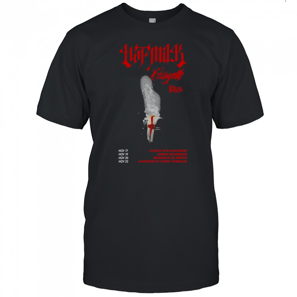 Hot Milk UK Pop Punk Tour 2025 T-shirt