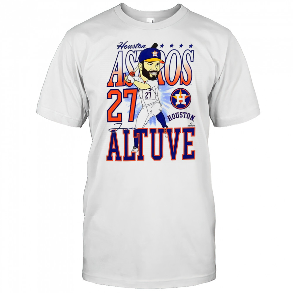 Houston Astros José Altuve 27 Caricature cartoon shirt