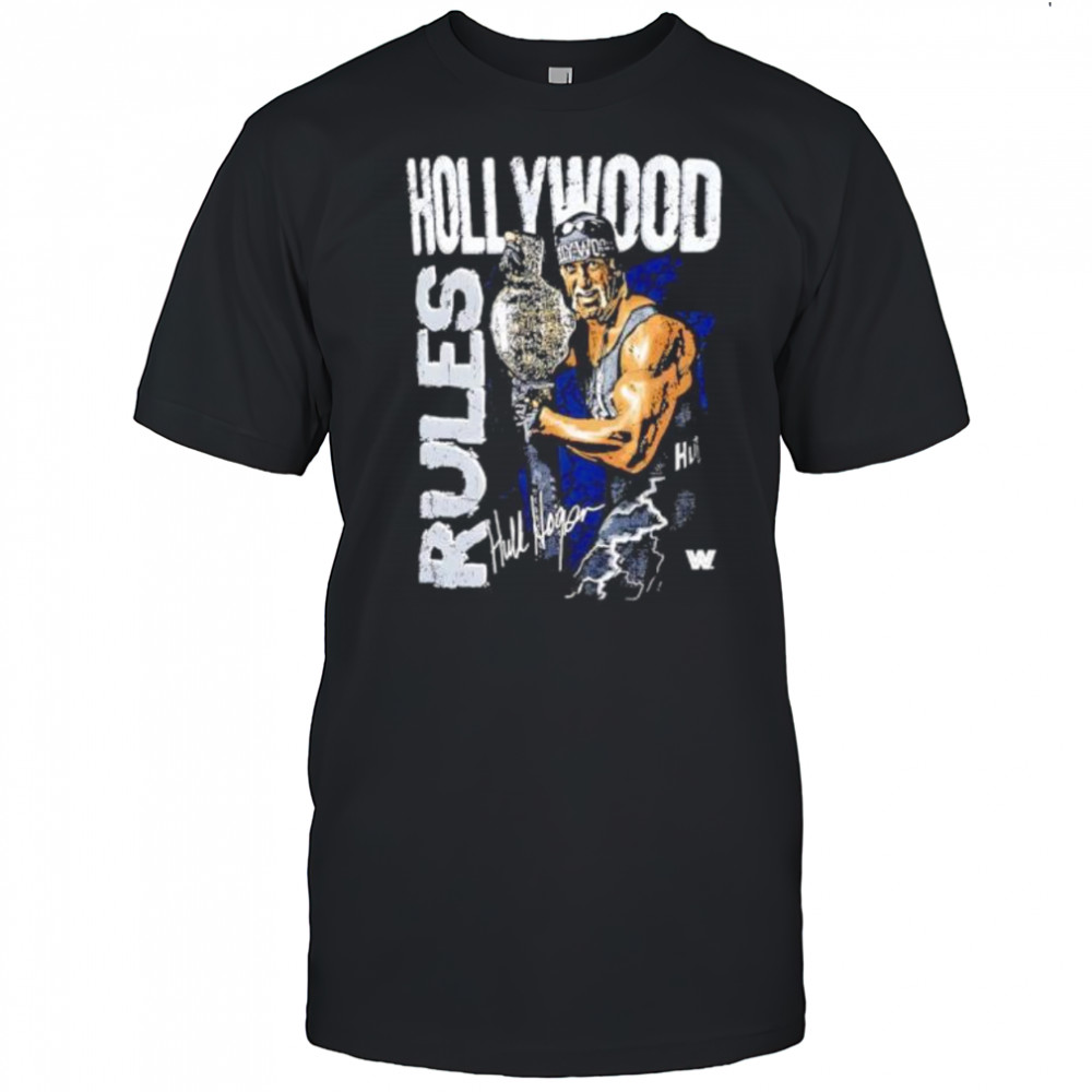 Hulk Hogan Hollywood Rules signature shirt