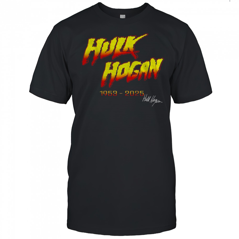 Hulk Hogan WWE RIP 1953 – 2025 rest in peace signature shirt