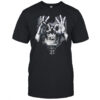 Hunt skull face hand goggles gothic shirt