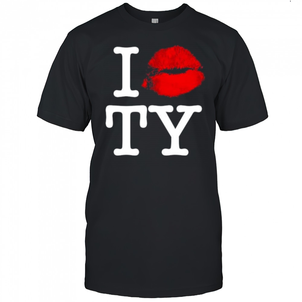 I Lips Red TY Lipstick shirt