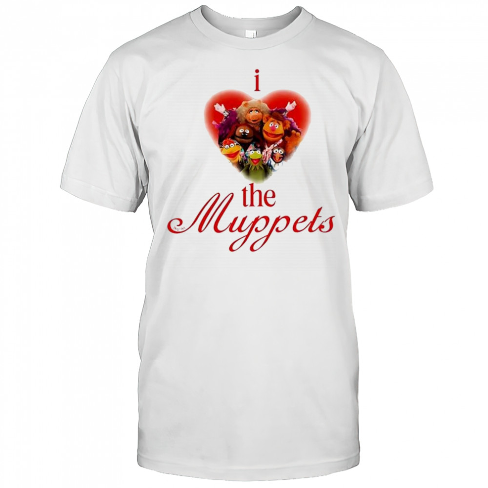 I Love The Muppets Kermit Miss Piggy Fozzie Bear Animal shirt