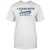 I Stand With Jimmy Freespeech blue shirt