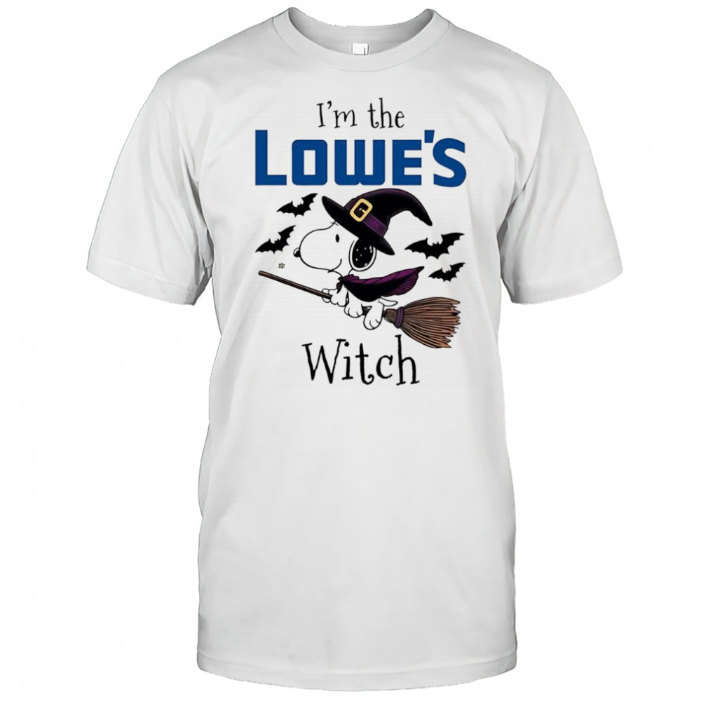 I’m the Lowe’s Snoopy Witch Halloween shirt
