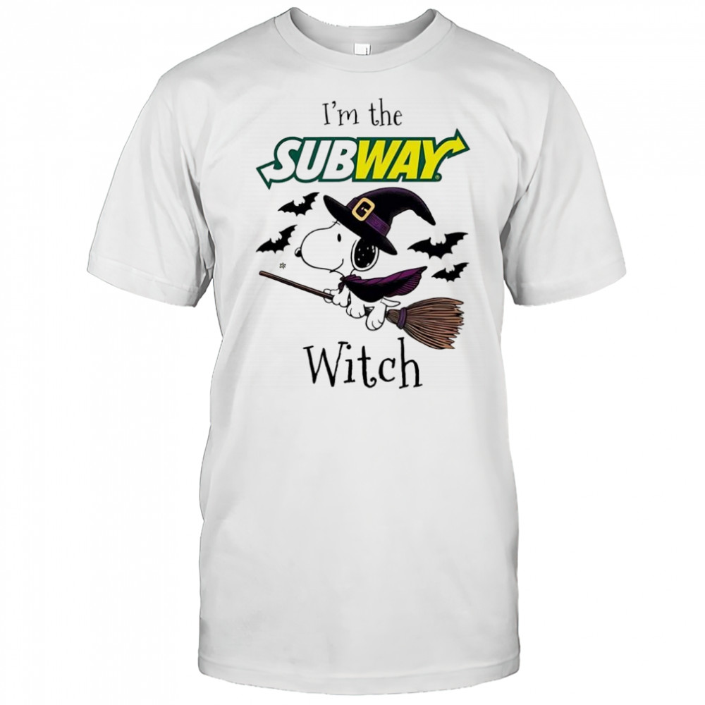 I’m the Subway Snoopy Witch Halloween shirt