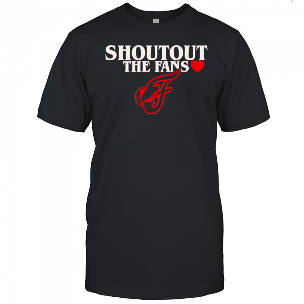 Indiana Fever shoutout the fans heart logo shirt