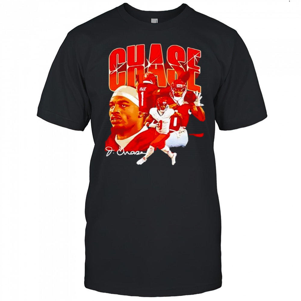 Ja Marr Chase Cincinnati Bengals Collage signature vintage shirt
