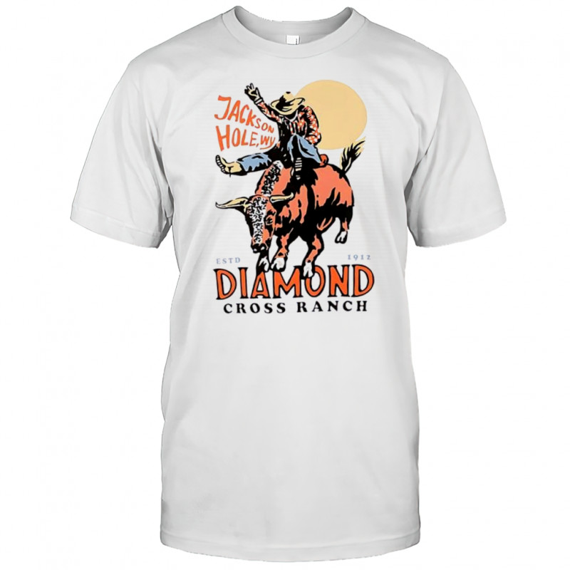 Jackson Hole WY Diamond Cross Ranch Estd 1912 Cowboy shirt