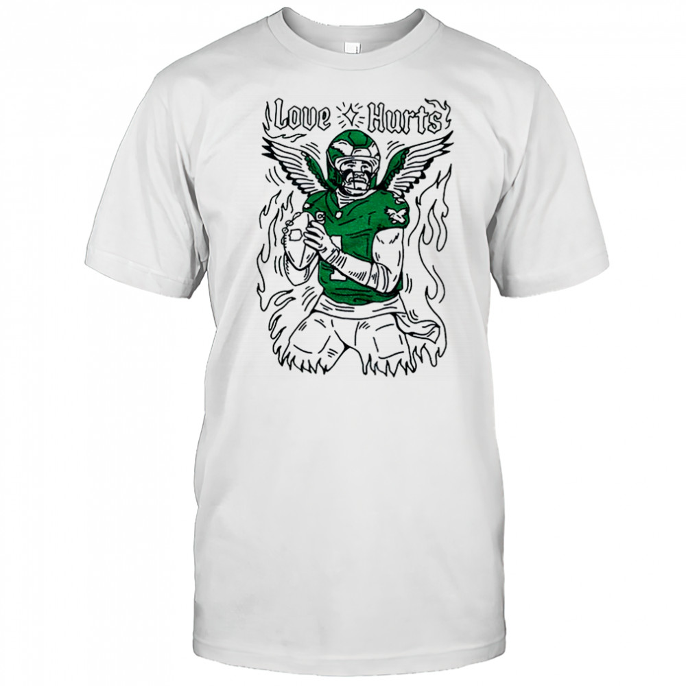Jalen Hurts Love Hurts Philadelphia Eagles Phillies shirt