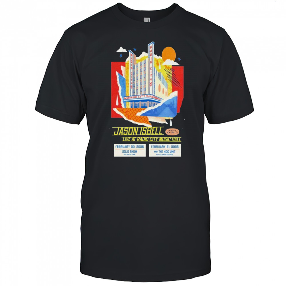 Jason Isbell Feb 20-21, 2026 Radio City Music Hall T-shirt