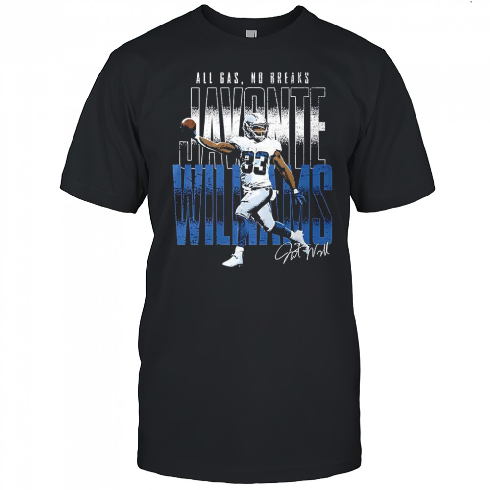 Javonte Williams Dallas all gas no breaks shirt