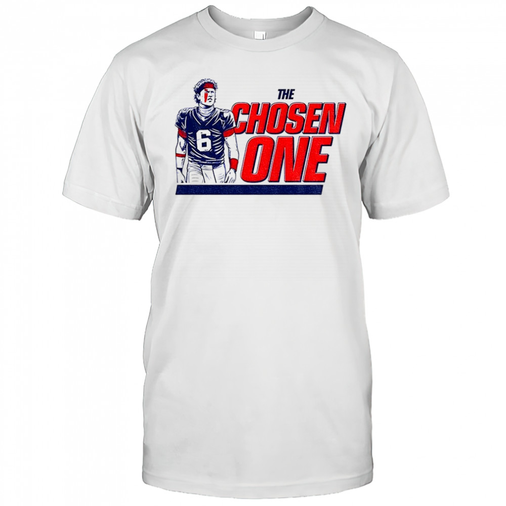 Jaxson Dart blood New York Giants NFL The Chosen One shirt