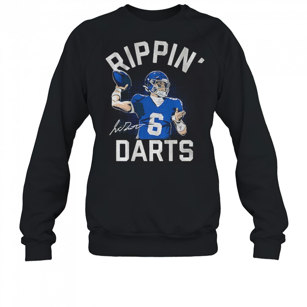 Jaxson Dart New York Giants NFL Football Rippin’ Darts signature shirt
