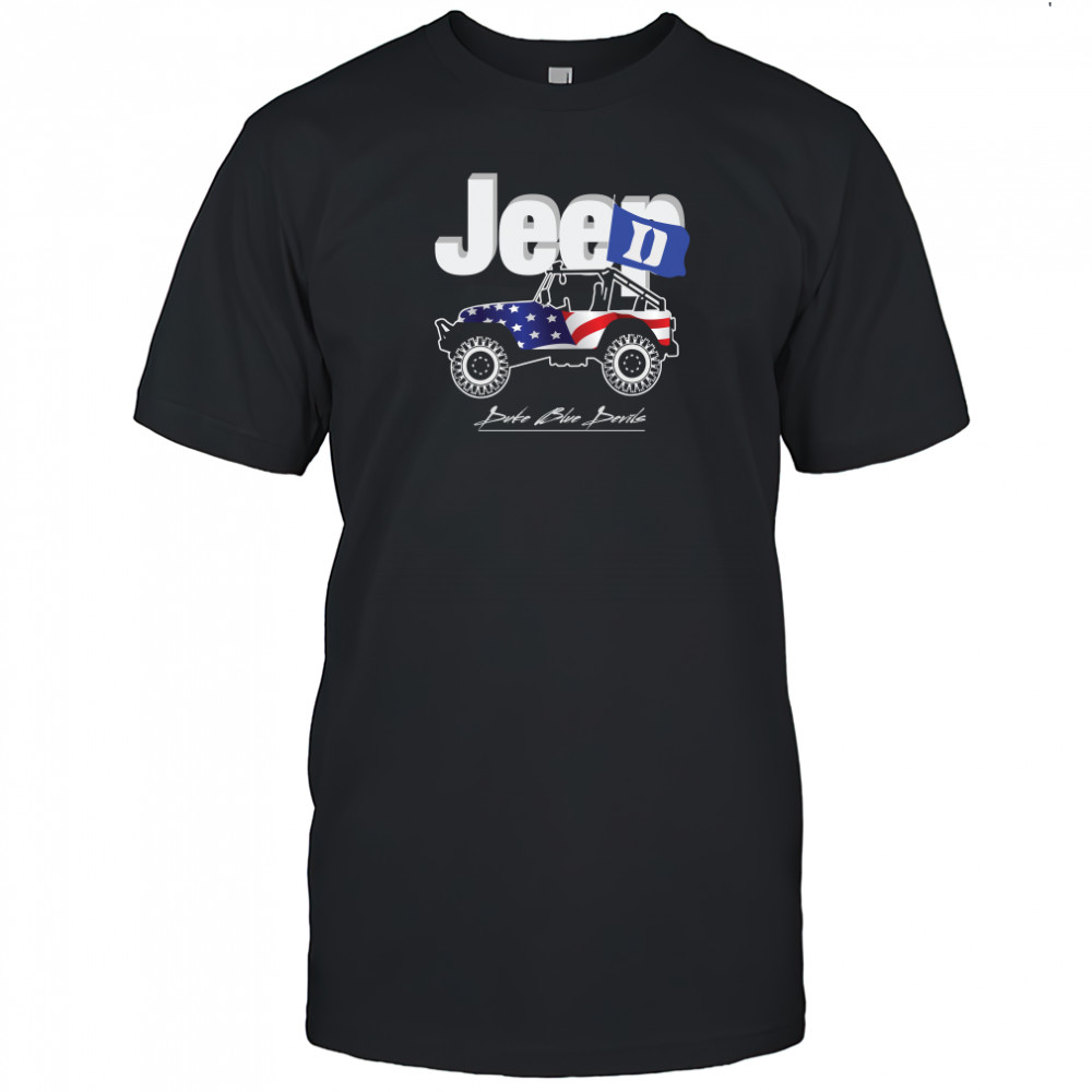 Jeep American Flag Duke Blue Devils Shirt