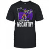 J.J. McCarthy Minnesota Vikings 500 level charcoal signature shirt