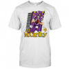 J.J. McCarthy Minnesota Vikings homage purple caricature player shirt