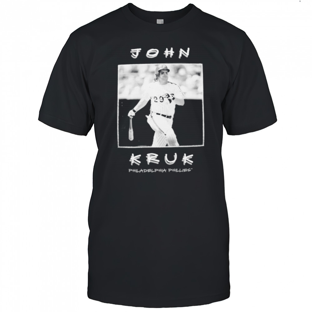 John Kruk Burgundy Philadelphia Phillies Player poster shirt