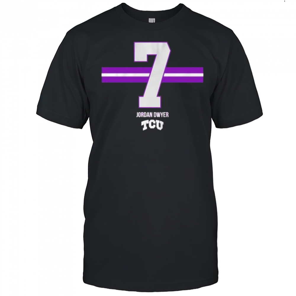 Jordan Dwyer 7 Stripe TCU Football shirt