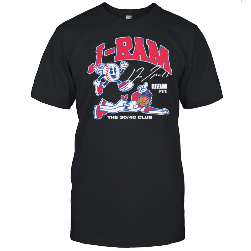 José Ramírez the 30 40 club summer cartoon shirt