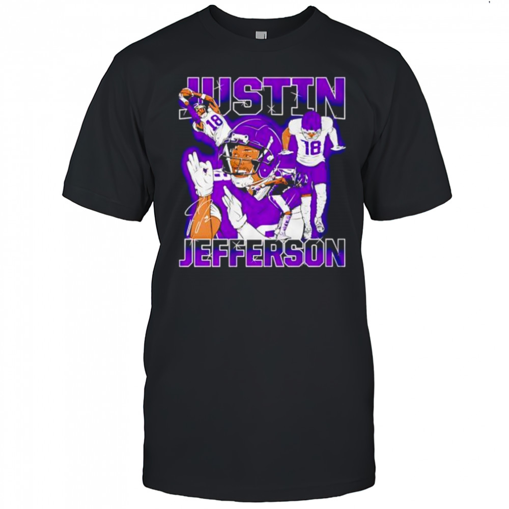 Justin Jefferson 18 Vikings Football Player shirt