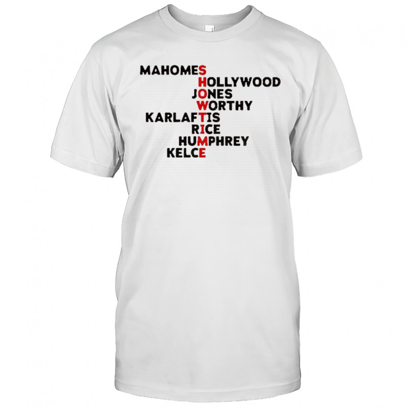 Kansas City Chiefs Players Get the Tables Names shirt