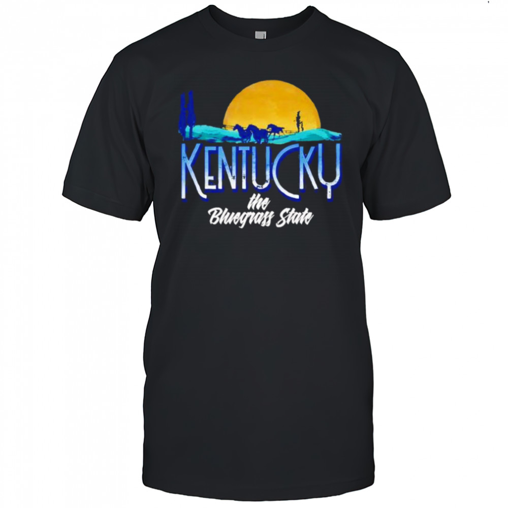 Kentucky The Bluegrass State sunset shirt