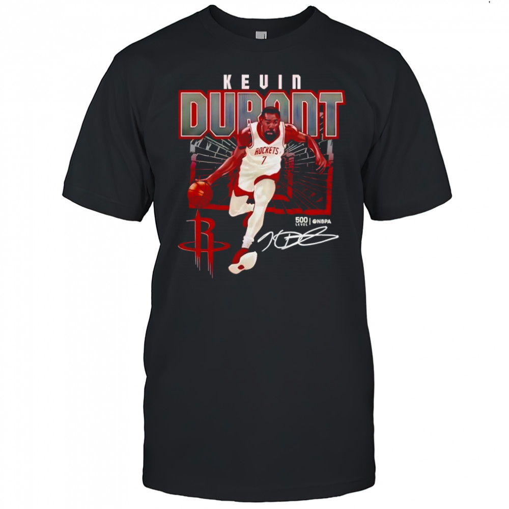 Kevin Durant Houston Rockets logo signature graphic shirt
