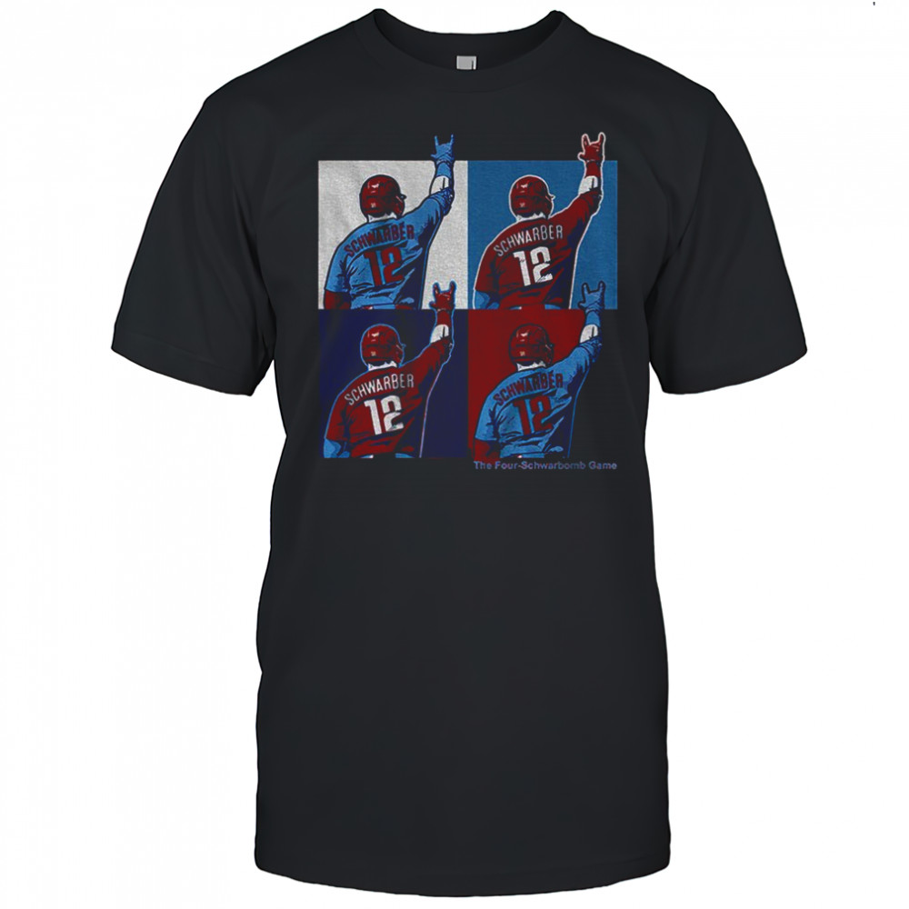 Kyle Schwarber Philadelphia Phillies NFL 2025 The Four-Schwarbomb Game shirt