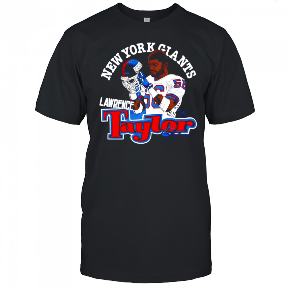 Lawrence Taylor New York Giants Retired Player Classic Caricature signature shirt