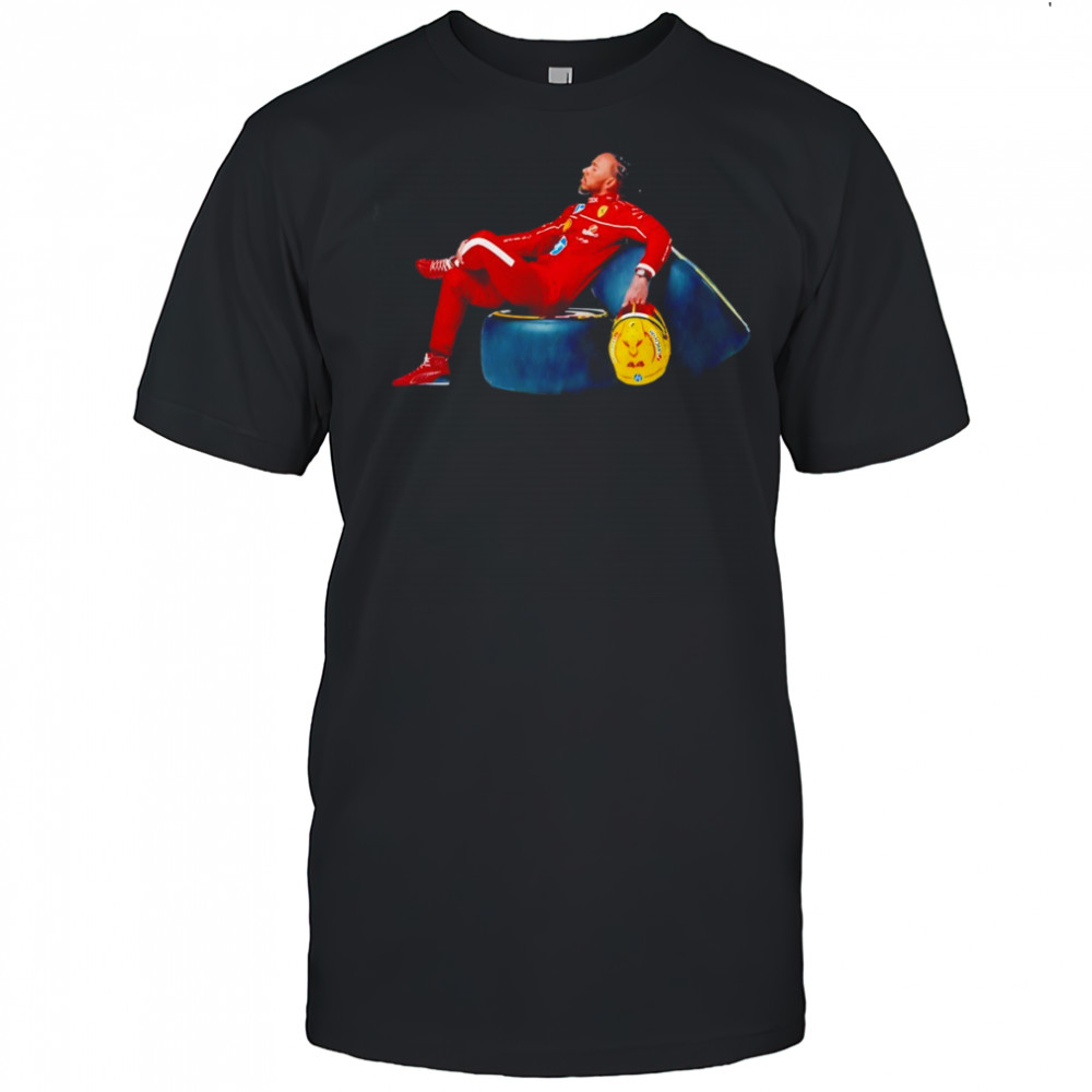 Lewis Hamilton Scuderia Ferrari Cool Driver Pose Motorsport shirt