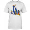 Los Angeles Dodgers Disney cartoon character mashup shirt