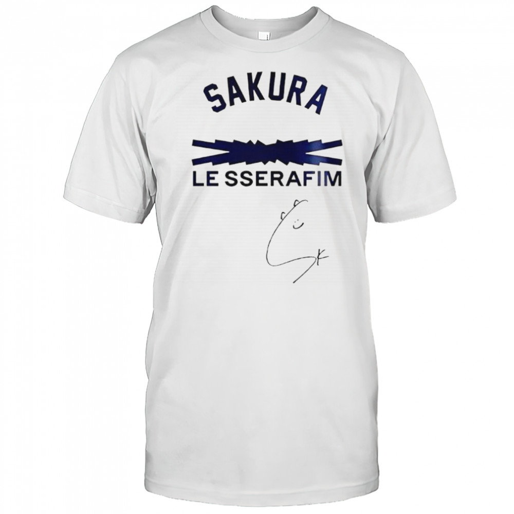 Los Angeles Dodgers Sakura Le Sserafim Signature T-Shirt