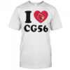 Louisville Cardinals Carter Guillaume I Heart CG56 T-Shirt