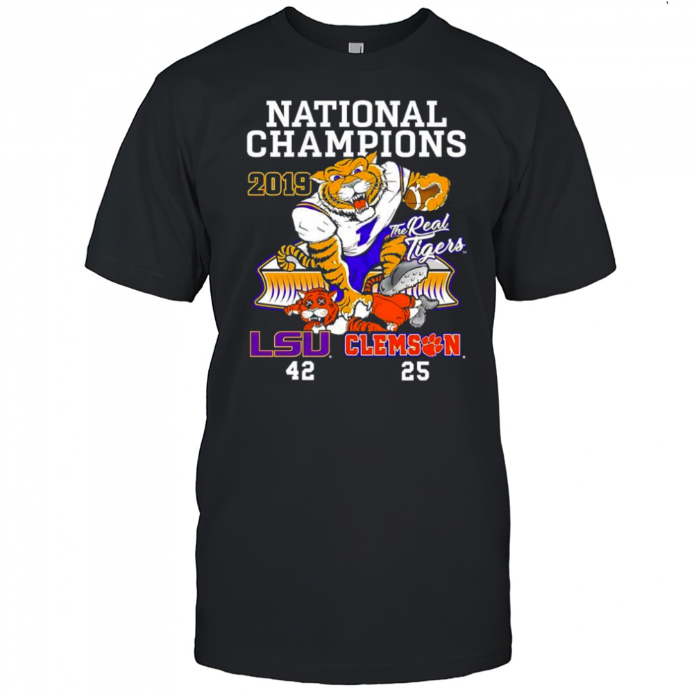 LSU vs Clemson 42-25 National Champions 2019 shirt