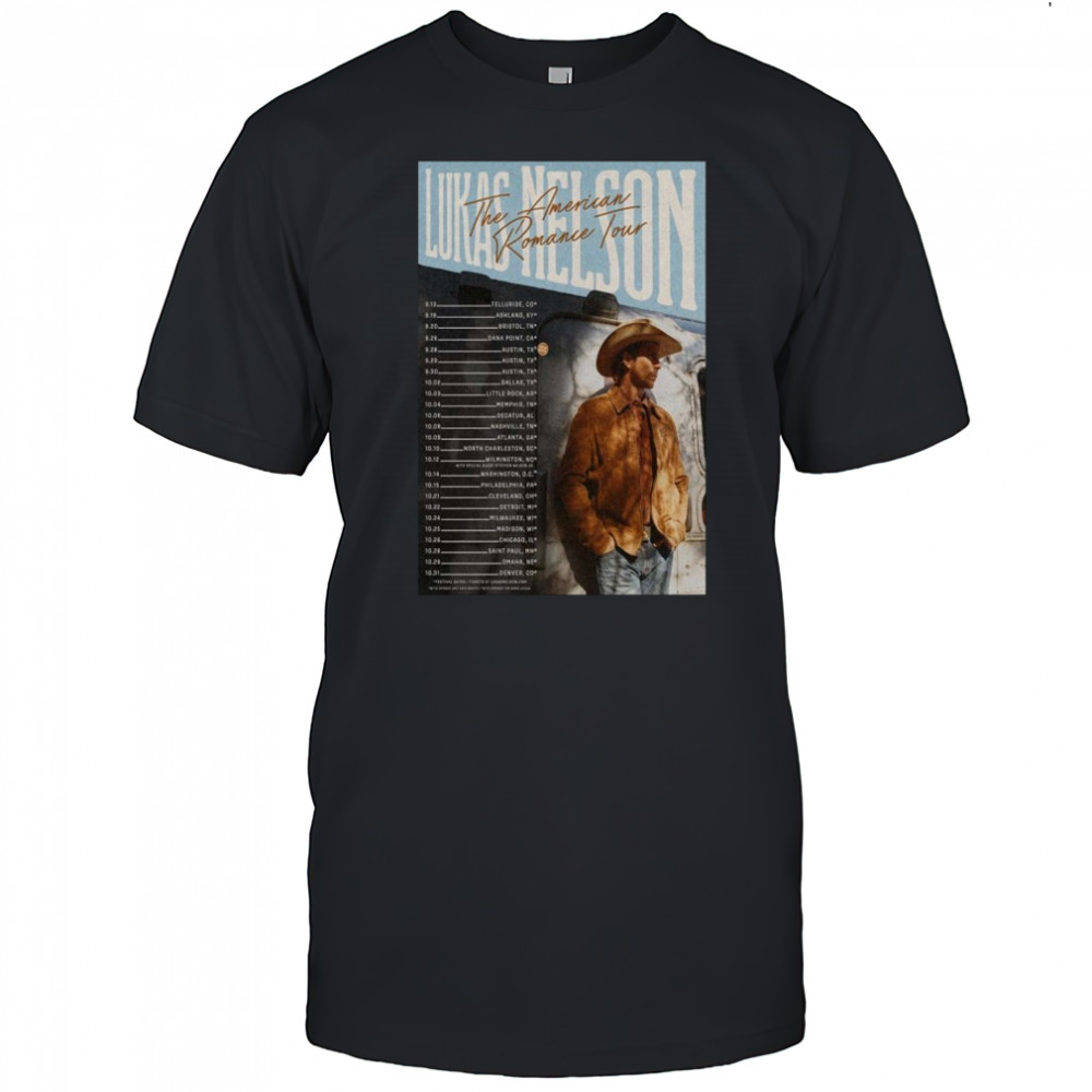 Lukas Nelson The American Romance Tour 2025 Dates T-Shirt
