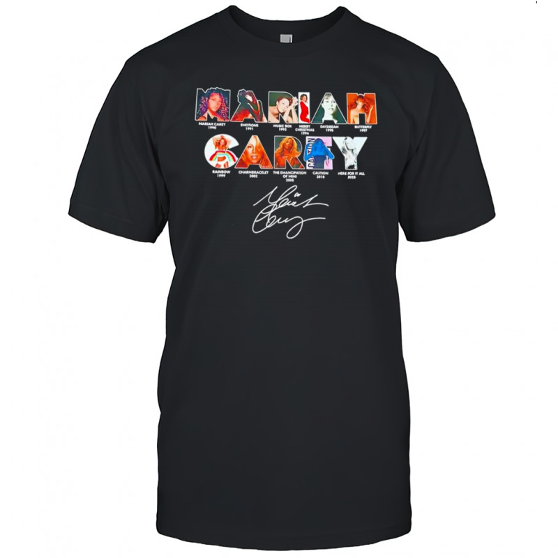 Mariah music lover 1990 2025 signature graphic shirt