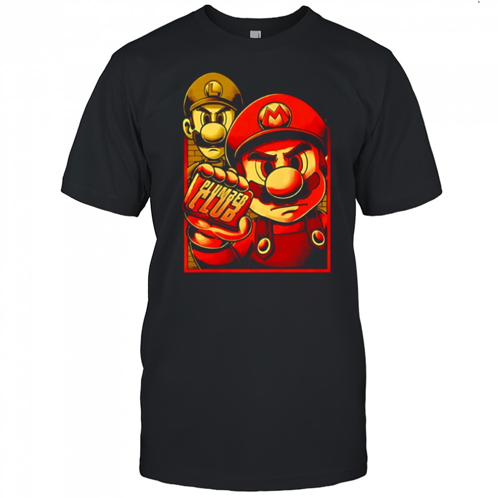 Mario Luigi Plumber Club Nintendo Video Game shirt