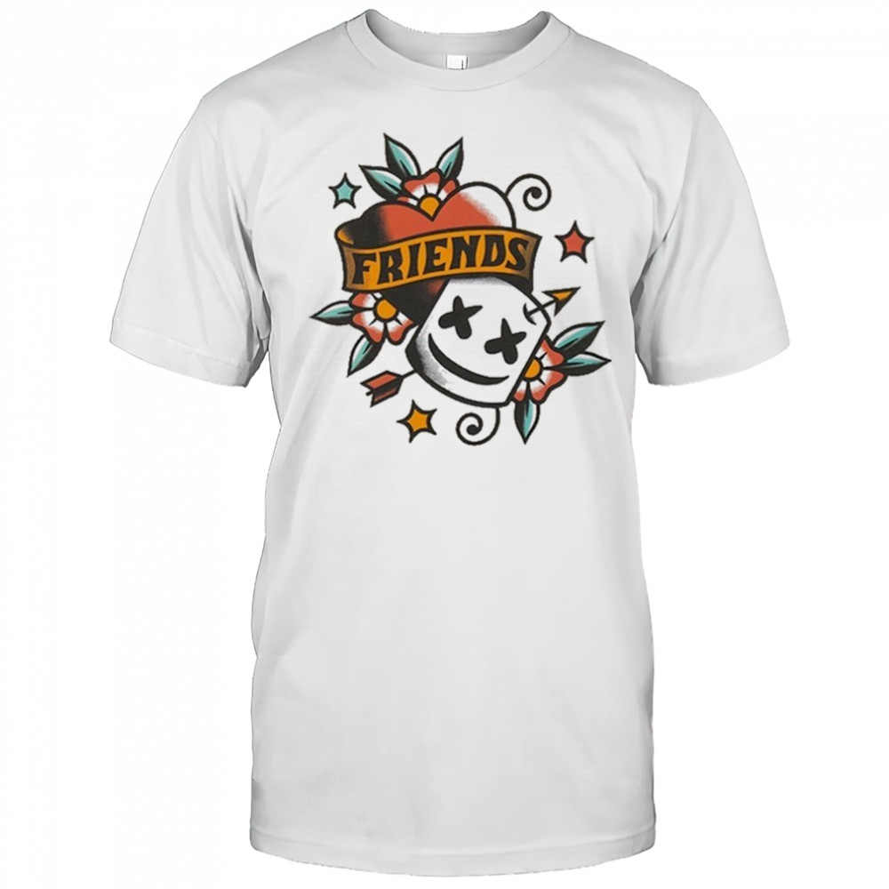 Marshmello Friends Heart Mask T-shirt