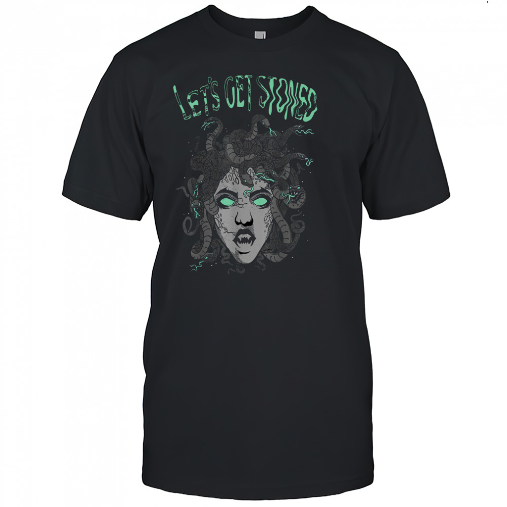 Medusa Smoking Weed Lets Get Stoned Shirt